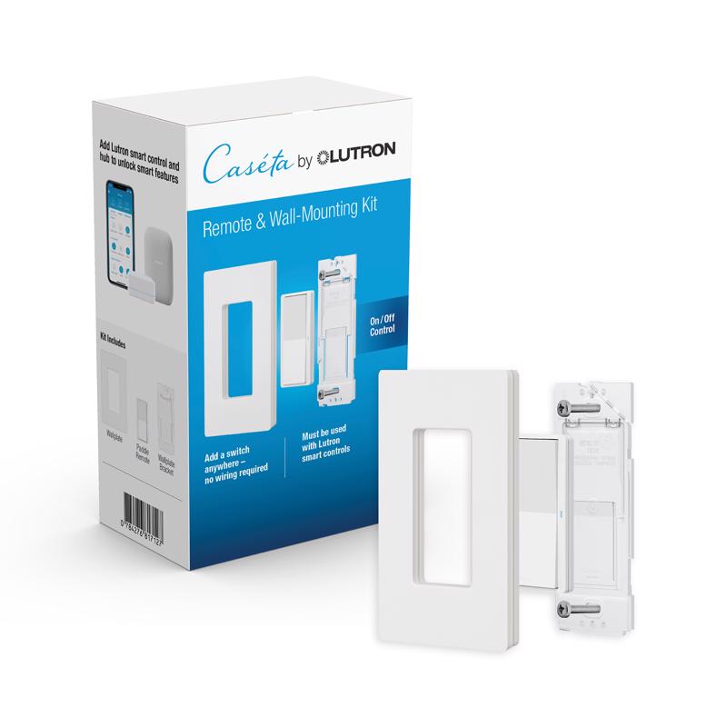 LUTRON进口代理批发 Lutron Pico Smart 智能无线遥控器，带壁挂式套件，白色 1 件装