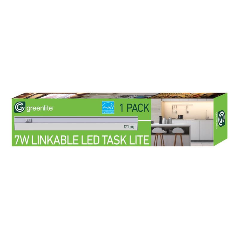 酷牌库|商品详情-GREENLITE进口代理批发 Greenlite 12 英寸长白色插入式 LED 柜下灯条 600 流明