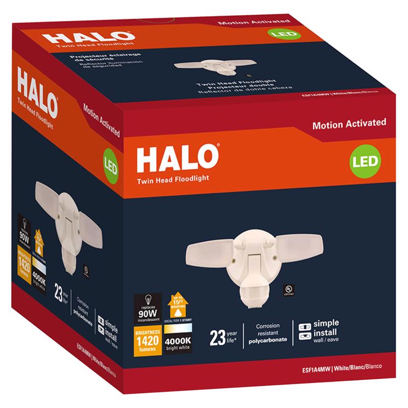 酷牌库|商品详情-HALO进口代理批发 Halo 运动感应硬连线 LED 白色泛光灯