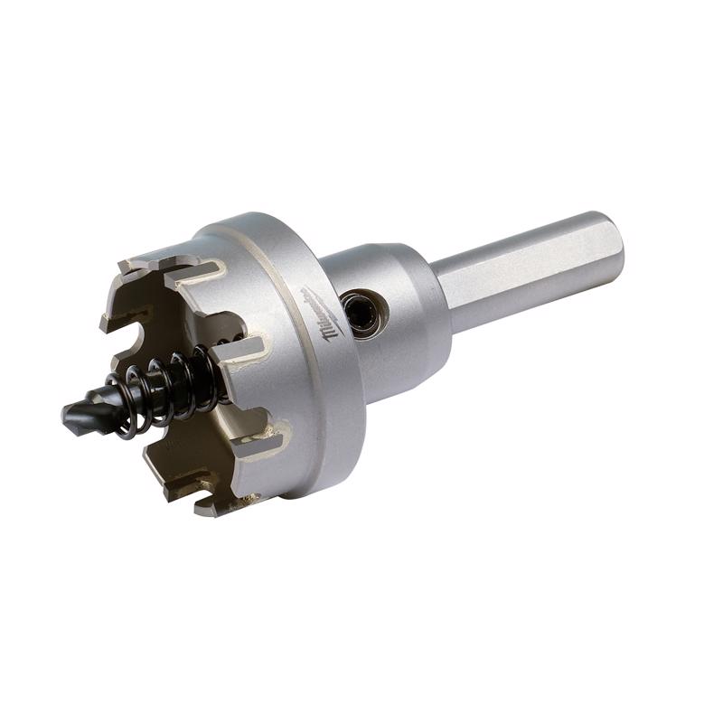 Milwaukee 1/4 in. Carbide Grit Brad/Pilot Point 1-3/8 in. L X 3/8 in. D Hole Cutter