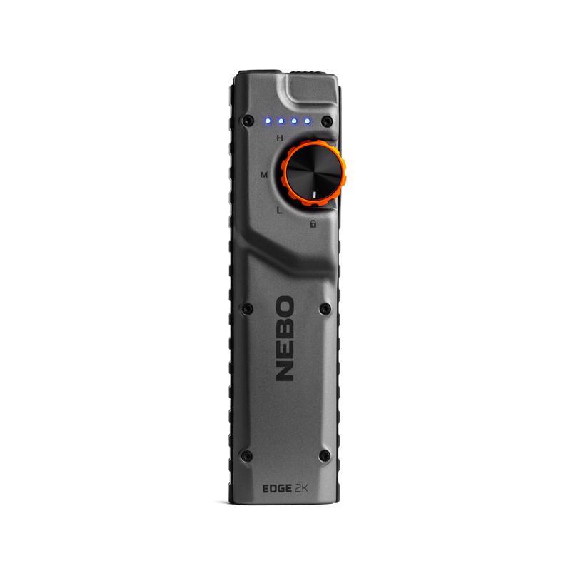 NEBO Edge 2000 lm Gray LED Rechargeable Tactical Flashlight