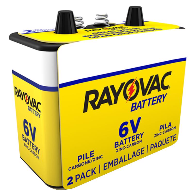 RAYOVAC进口代理批发 Rayovac 锌碳 6 伏 6 V 8.5 mAh 灯笼电池 2 包