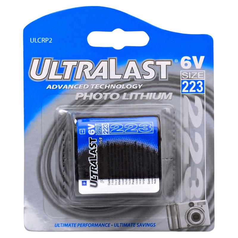 Ultralast Lithium 223 6 V 1300 mAh Camera Battery 1 pk