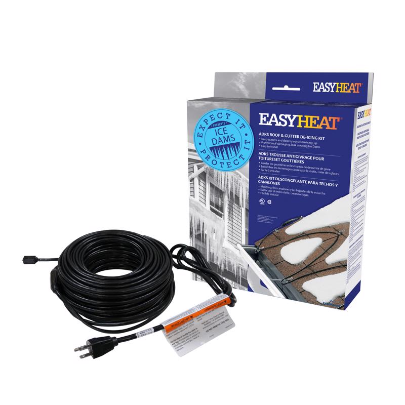 EASY HEAT进口代理批发 Easy Heat ADKS 20 英尺长除冰电缆，用于屋顶和天沟