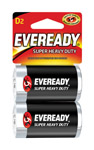 酷牌库|商品详情-EVEREADY进口代理批发 Eveready 超重型 D 锌碳电池 2 包 卡片式