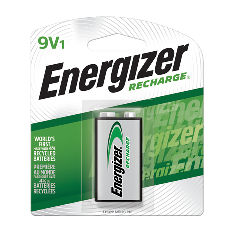 酷牌库|商品详情-ENERGIZER进口代理批发 Energizer Recharge NiMH 9 伏 1.2 V 150 mAh 可充电电池 NH22NBP 1 包