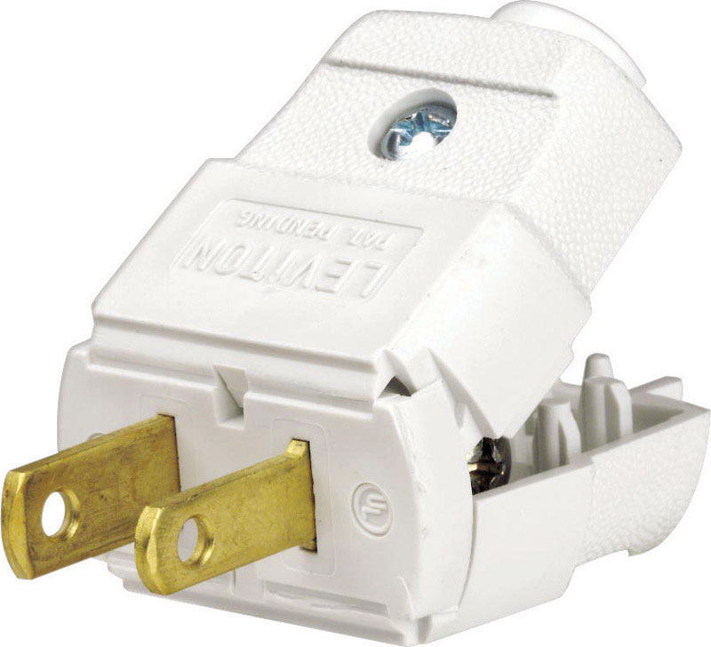 LEVITON进口代理批发 Leviton 住宅热塑性直插片插头 1-15P 20-16 AWG 2 极 2 线