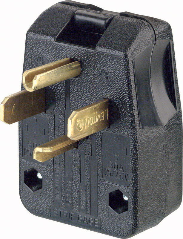 LEVITON进口代理批发 Leviton 商用热塑性直插片插头 14-30P/14-50P 14-6 AWG 3 极 4 线