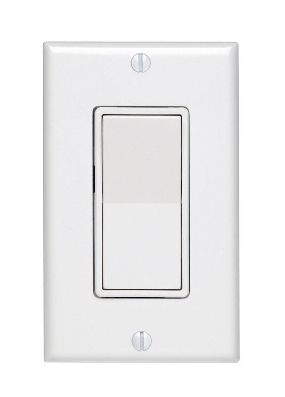 LEVITON进口代理批发 Leviton Decora 15 安培单极摇杆交流静音开关白色 1 个装