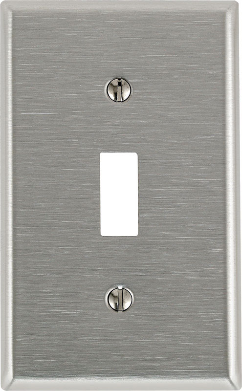 LEVITON进口代理批发 Leviton Silver 1 组不锈钢拨动壁板 1 件装