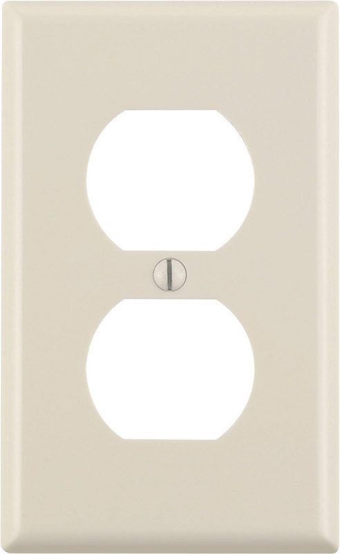 LEVITON进口代理批发 Leviton Almond 1 组热固性塑料双层壁板 1 包