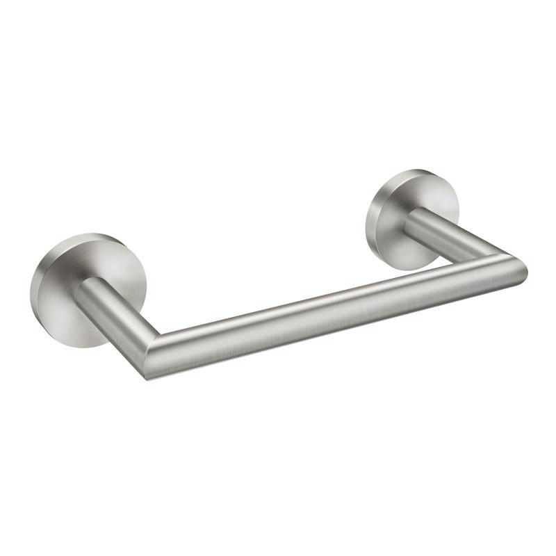 Moen Arlys Brushed Nickel Silver Towel Bar 7-1/4 L Zinc