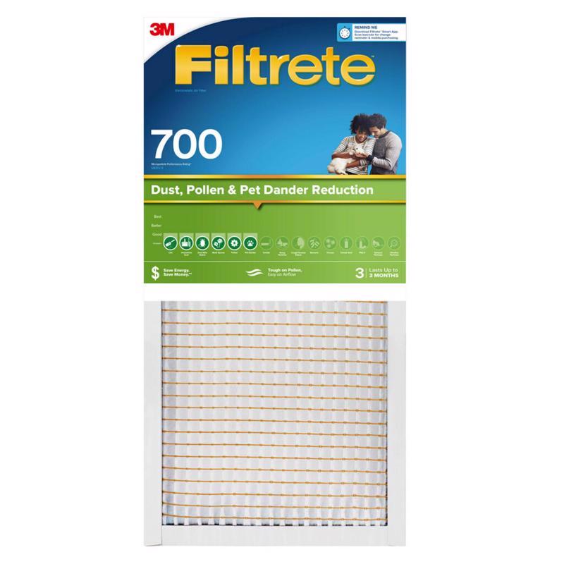 Filtrete 14 in. W X 20 in. H X 1 in. Polypropylene 700 MPR Pleated Air Filter 1 pk