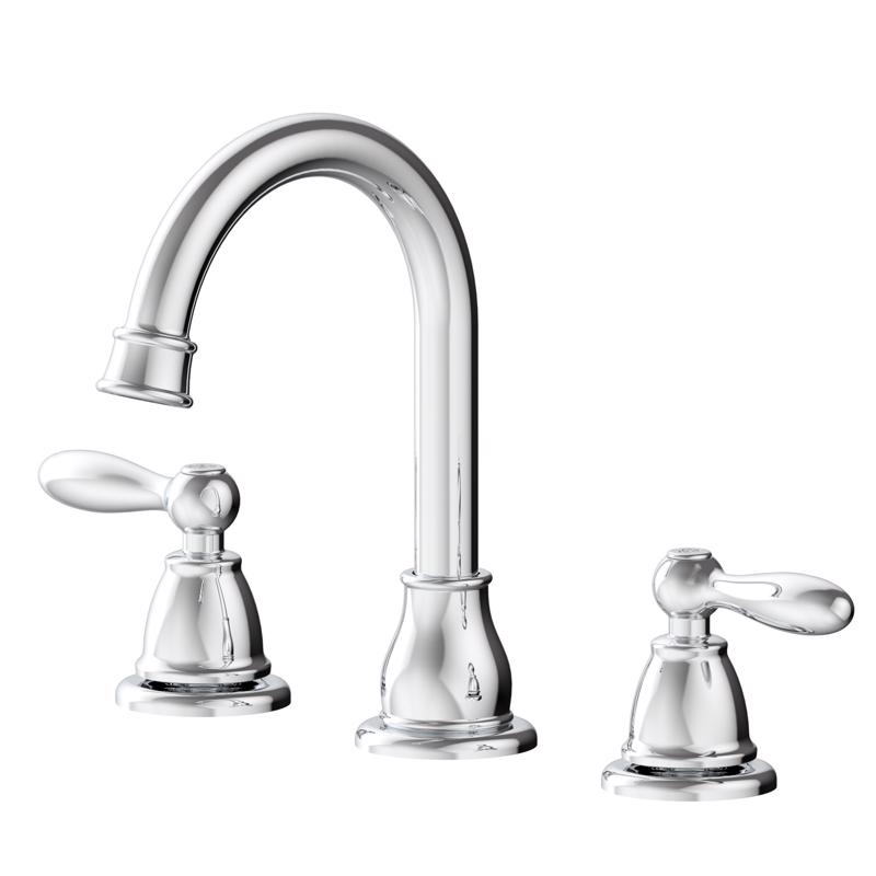 Oakbrook Collection Jennifer Chrome Traditional Widespread Bathroom Sink Faucet 8 in.