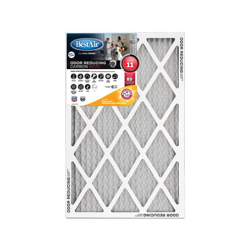 BestAir 20 in. W X 20 in. H X 1 in. Carbon 11 MERV Pleated Air Filter 1 pk