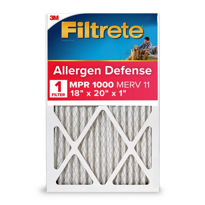 Filtrete Allergen Defense 18 in. W X 20 in. H X 1 in. Polypropylene 11 MERV Pleated Air Filter 1 pk