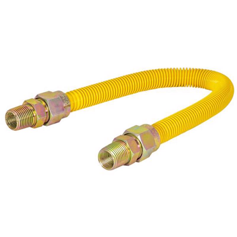 Eastman Steel-Flex 1/2 in. ID each X 5/8 in. D OD 12 in. Stainless Steel Gas Appliance Connector