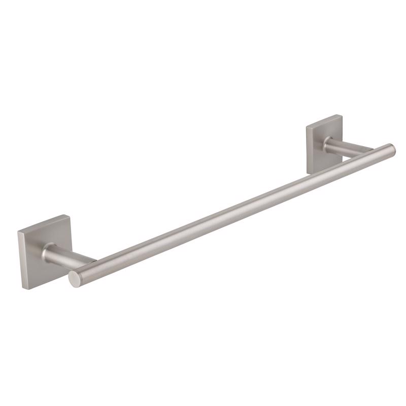 OakBrook Collection Brushed Nickel Towel Bar 18 in. L Die Cast Zinc