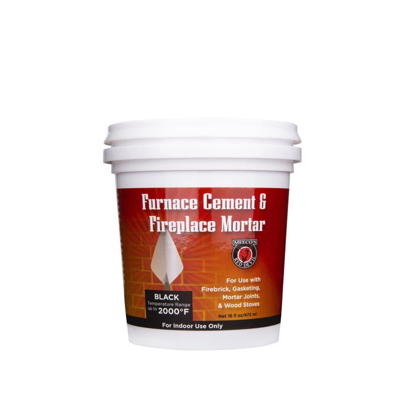 1333 1 Pint Black Furnace Cement & Fireplace Mortar