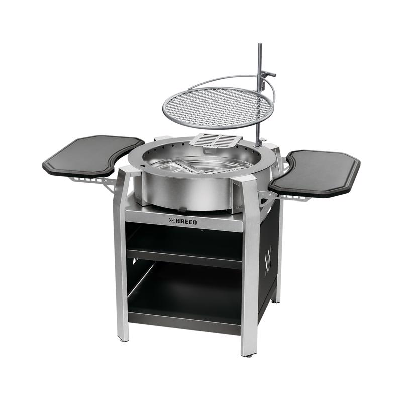 Breeo 57 in. W Stainless Steel Outdoor Round Charcoal/Wood Fire Pit