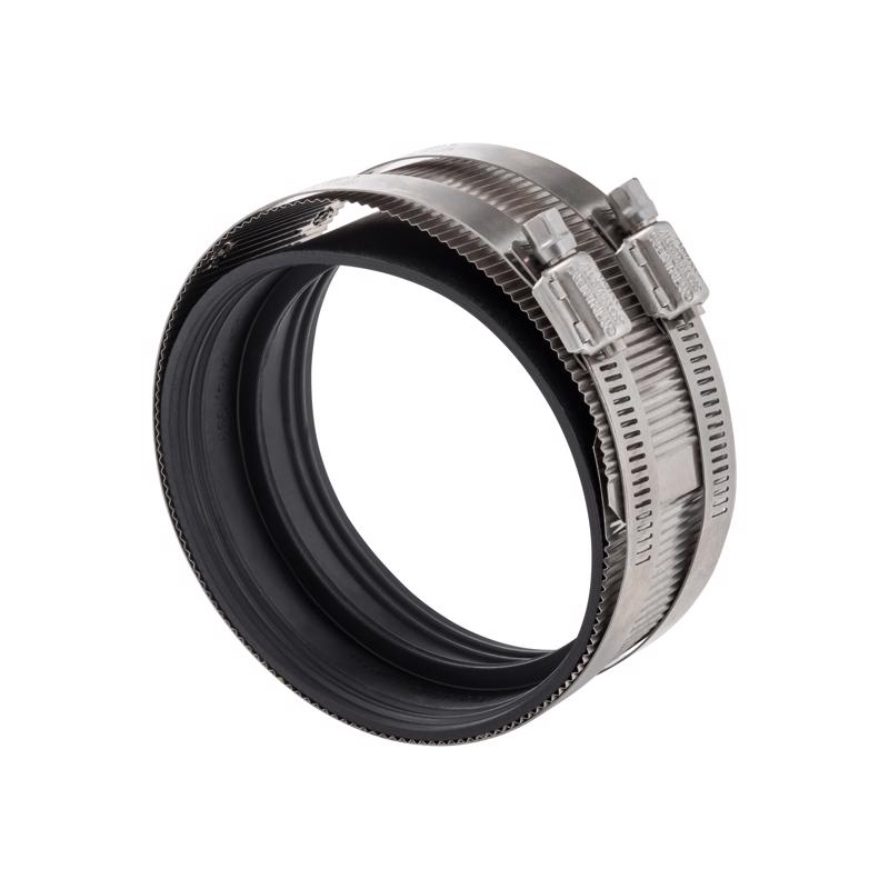 ProLine BK Products 4 in. Hub Sizes X 4 in. D Hub Sizes Neoprene/Stainless Steel No Hub Coupling 1 p