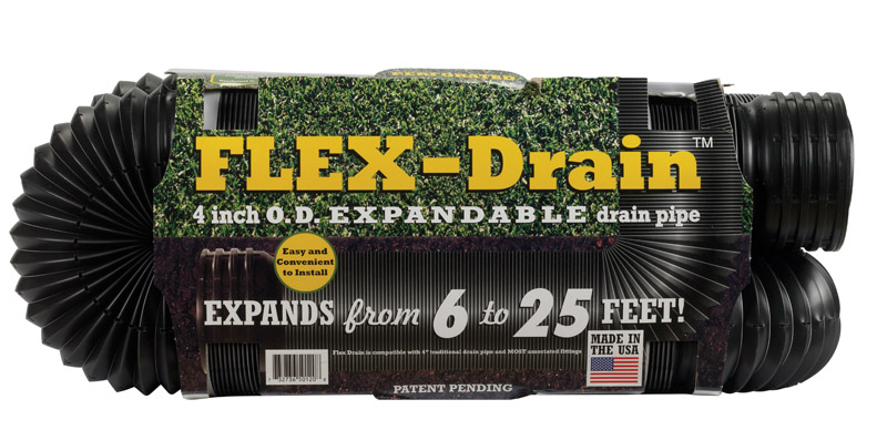 FLEX-DRAIN进口代理批发 Flex-Drain 3-3/4 英寸 DX 25 英尺长聚乙烯排水管