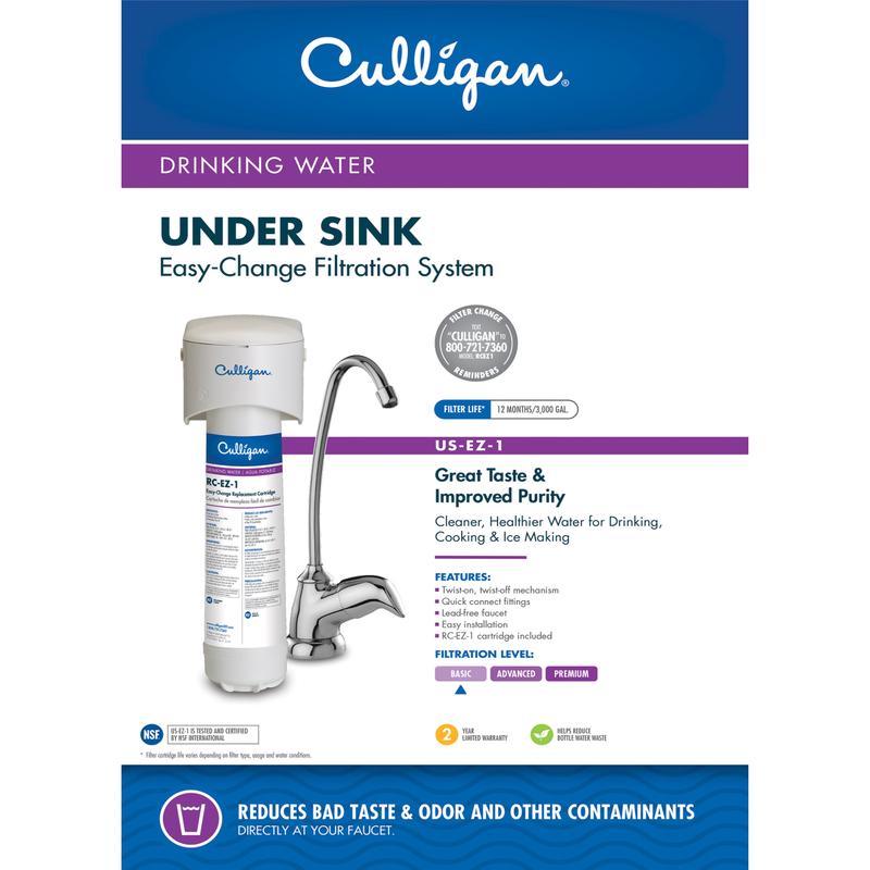 CULLIGAN进口代理批发 Culligan 水槽下水过滤系统