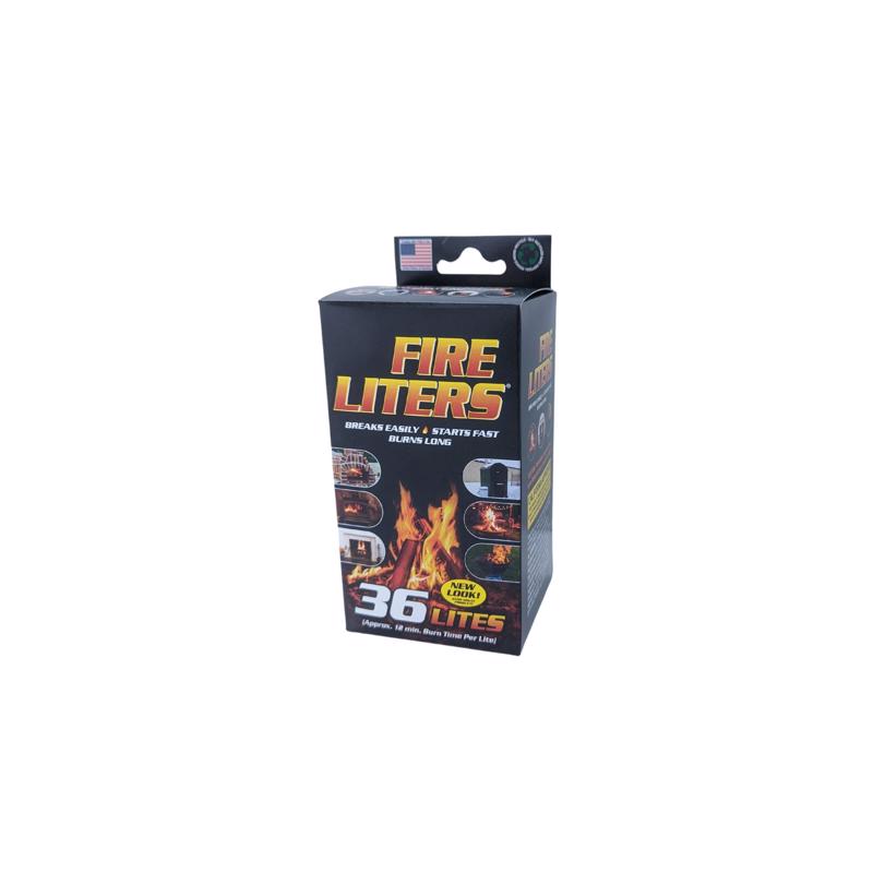 FIRE LITERS进口代理批发 Fire Liters 木纤维点火器 12 分钟 36 包