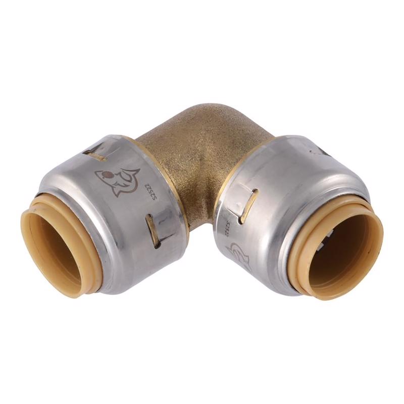 SharkBite Push to Connect 1/2 in. PTC each X 1/2 in. D Brass Elbow