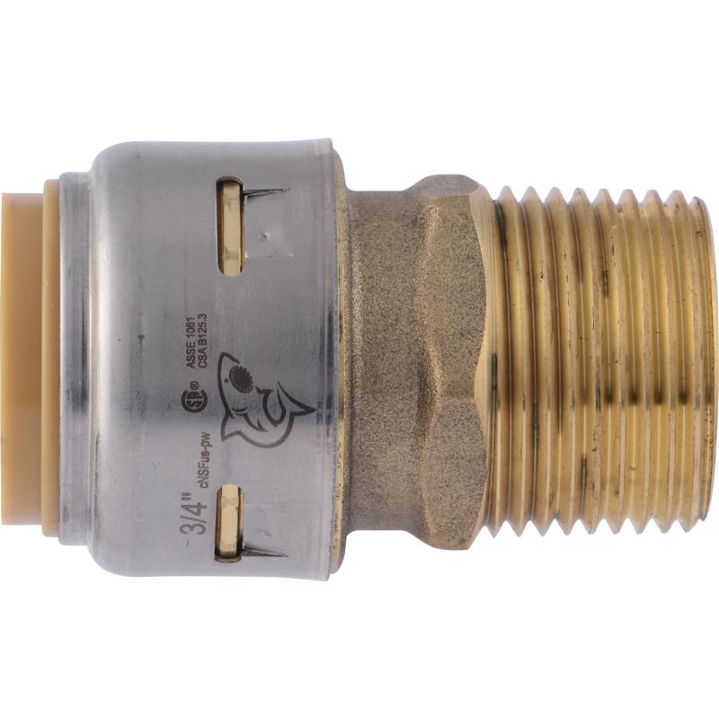 SharkBite Push to Connect 3/4 in. PF each X 3/4 in. D MPT Brass Connector