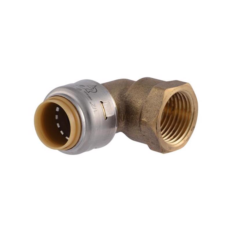 SharkBite Push to Connect 1/2 in. PF each X 1/2 in. D FPT Brass Elbow