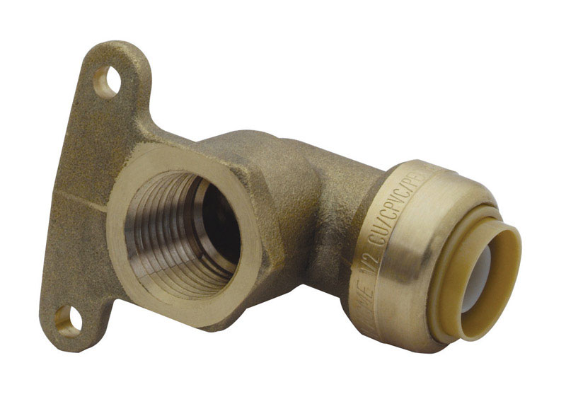 SharkBite Push to Connect 1/2 in. PTC each X 1/2 in. D FPT Brass Elbow