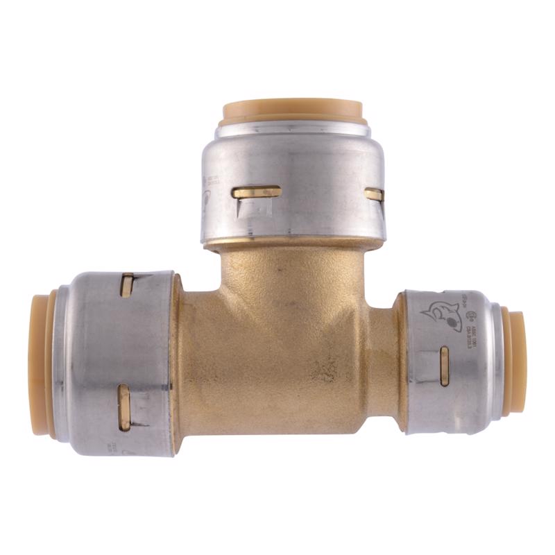 SharkBite Push to Connect 3/4 in. PTC each X 1/2 in. D PF Brass Reducing Tee