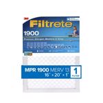 FILTRETE进口代理批发 Filterrete 16 英寸宽X 20 英寸高X 1 英寸深 聚丙烯 13 MERV 折叠式过敏原空气过滤器 1 个装