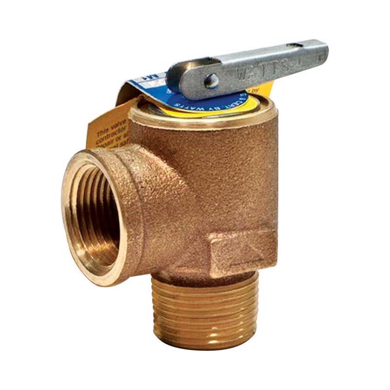 Watts 3/4 in. Dia. x 3/4 in. Dia. Brass Pressure Relief Valve 30 psi