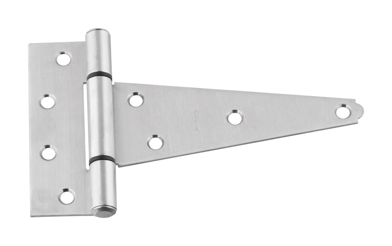 National Hardware 6 in. W X 6 in. L Silver Stainless Steel Heavy Duty T Hinge 1 pk