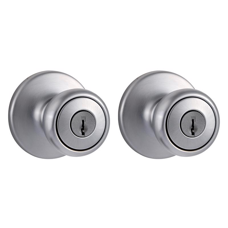 KWIKSET进口代理批发 Kwikset Tylo Satin 镀铬入口旋钮 1-3/4 英寸