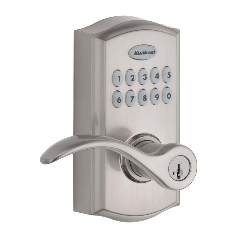 KWIKSET进口代理批发 Kwikset SmartKey 缎面镍金属电子触摸板输入杆