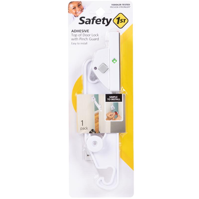 SAFETY 1ST进口代理批发 Safety 1st 白色塑料粘性顶门锁 1 件装