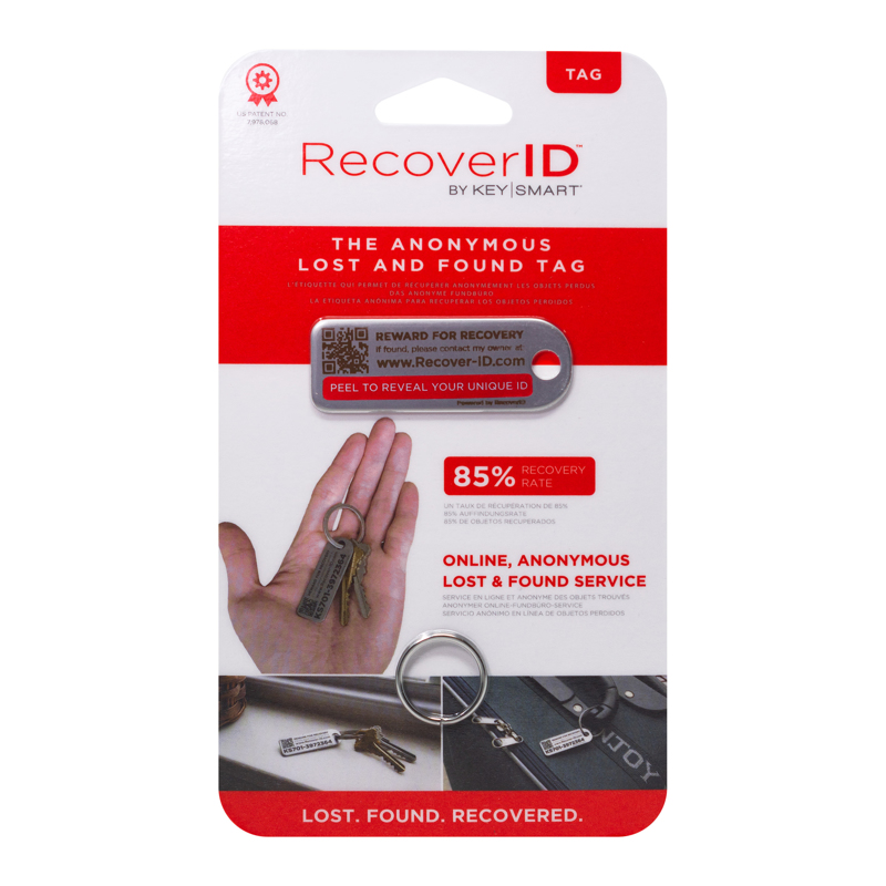 KEYSMART进口代理批发 KeySmart RecoverID 不锈钢银色钥匙 ID 标签