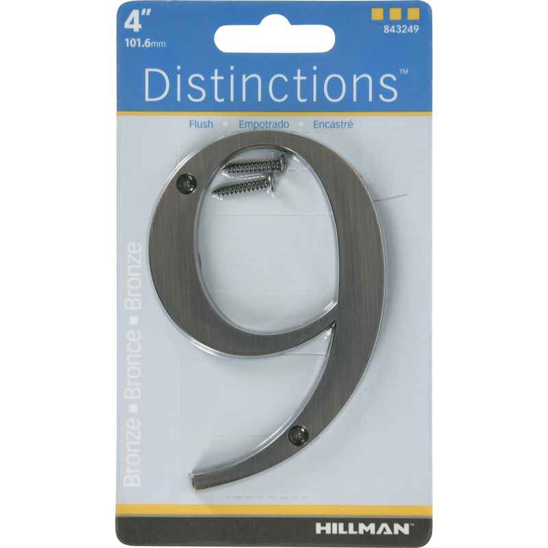 HILLMAN进口代理批发 Hillman Distinctions 4 英寸青铜锌压铸旋入式 9 号 1 件