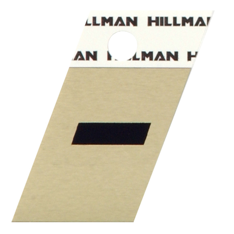 HILLMAN进口代理批发 Hillman 1.5 英寸反光黑色铝自粘特殊字符连字符 1 件