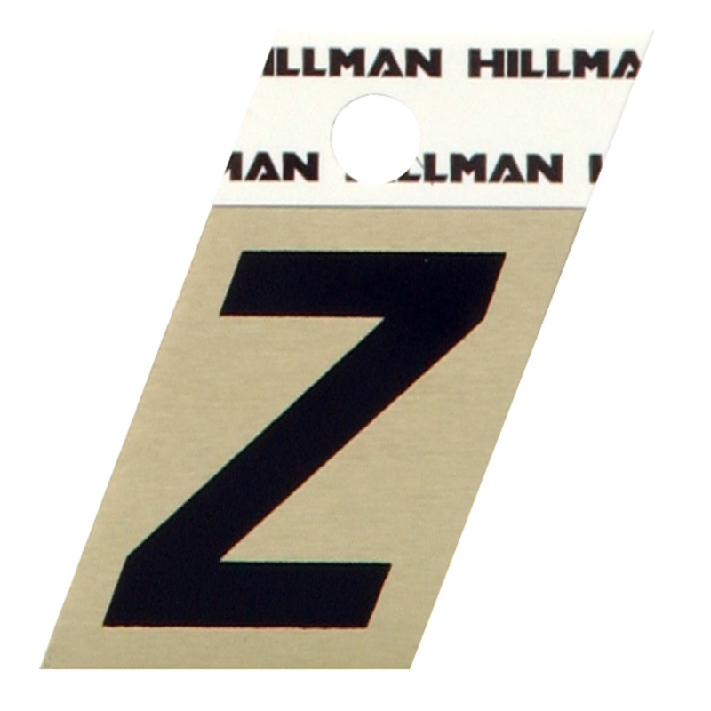 HILLMAN进口代理批发 Hillman 1.5 英寸黑色铝制自粘字母 Z 1 件