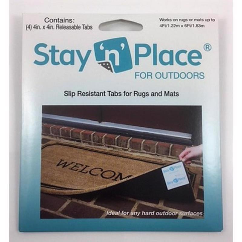 STAY 'N' PLACE进口代理批发 Stay 'n' Place 地毯防滑片 4 英寸 WX 4 英寸 L 布料/塑料 绿色 4 个装