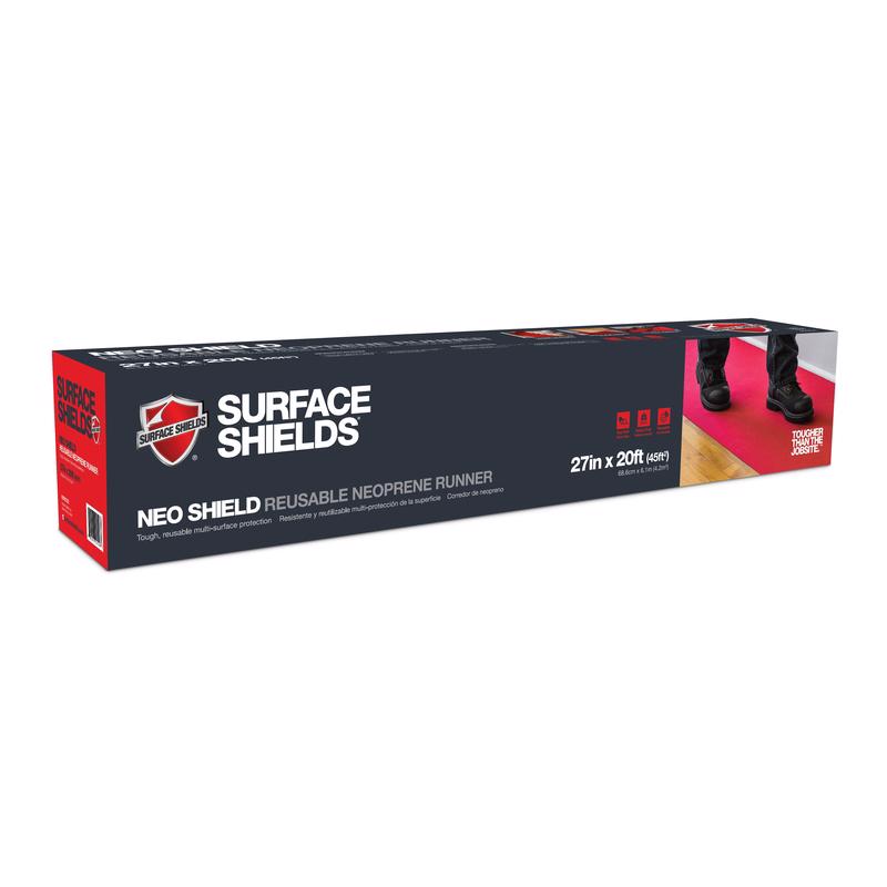 SURFACE SHIELDS进口代理批发 表面防护 NeoShield 地板保护 150 万英寸 X 27 英寸宽X 20 英尺长橡胶红色 1 包