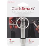 酷牌库|商品详情-KEYSMART进口代理批发 KeySmart CorkSmart 不锈钢银色开瓶器钥匙扣