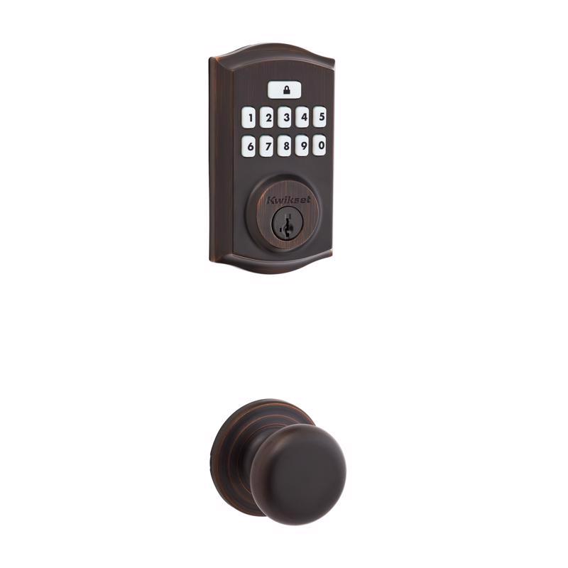 KWIKSET进口代理批发 Kwikset SmartCode 威尼斯青铜金属电子触摸板输入锁舌