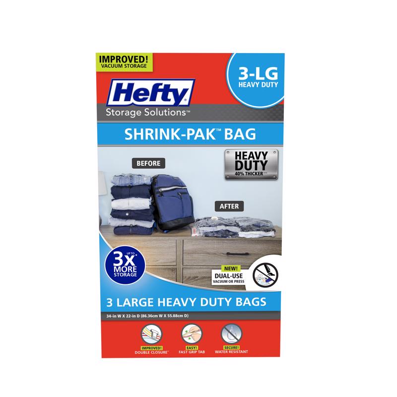 HEFTY进口代理批发 Hefty Shrink-Pak 透明真空储物袋