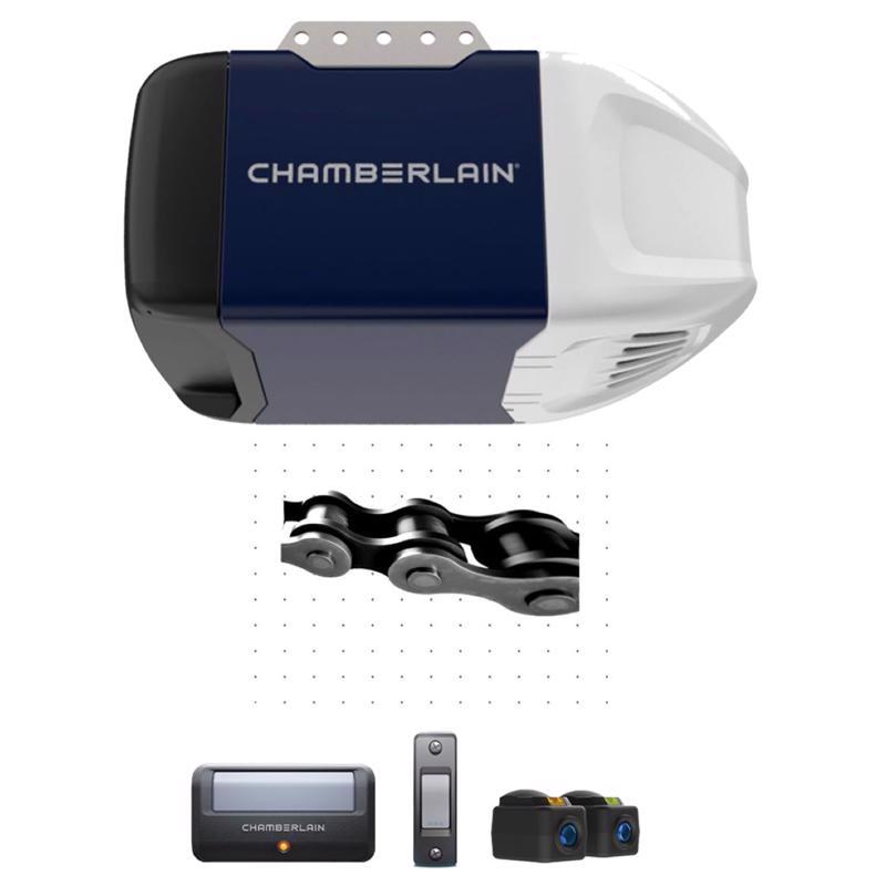 CHAMBERLAIN进口代理批发 Chamberlain 1/2 HP 链传动智能车库门开启器