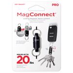 KEYSMART进口代理批发 KeySmart MagConnect Pro ABS 塑料/磁铁/不锈钢黑色锁定磁性钥匙扣